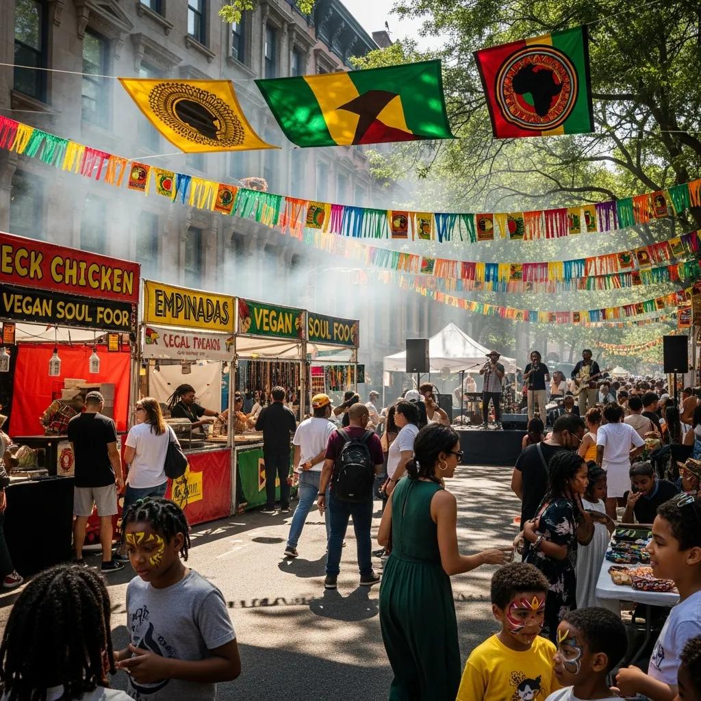 Community event in Bedford-Stuyvesant showcasing cultural diversity and engagement